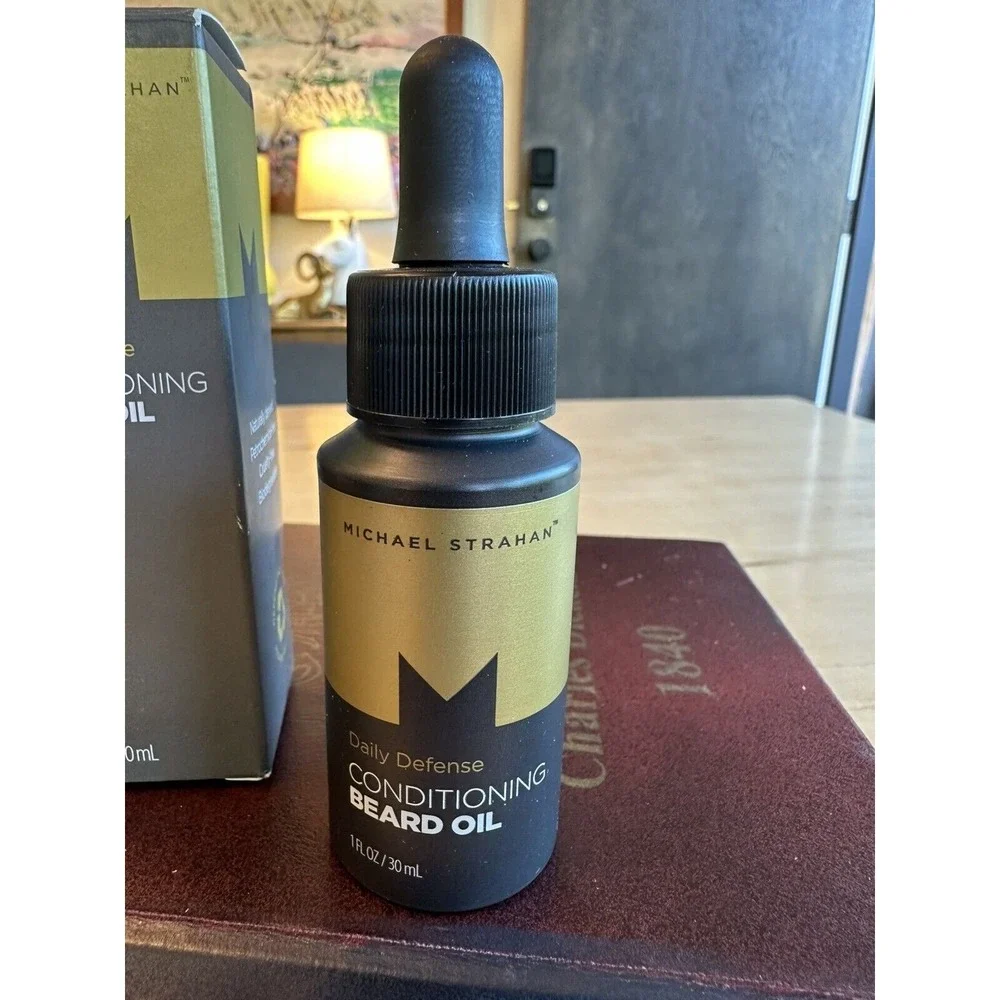 Michael Strahan Daily Defense Conditioning Beard Oil 1 Fl. Oz Nourishing NEW